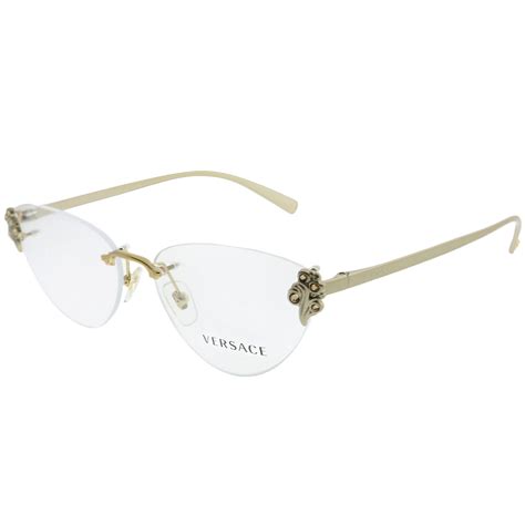 female versace glasses|rimless Versace eyeglasses.